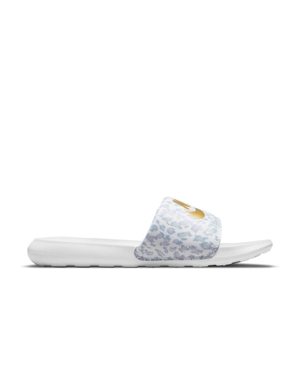 Nike White (Wmns) Victori One Printed Slide 'Leopard'
