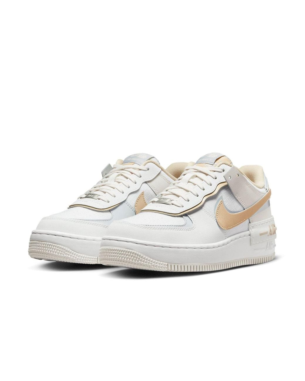 Nike White (Wmns) Air Force 1 Low Shadow 'Tan'