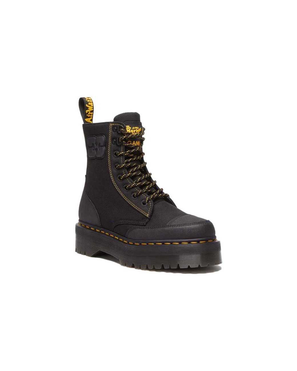 Dr. Martens Black Dr.Martens X Ganni Jadon Nylon Platform Boots for men