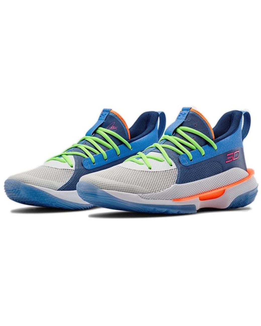 Under Armour Blue Curry 7 'Super Soaker' for men