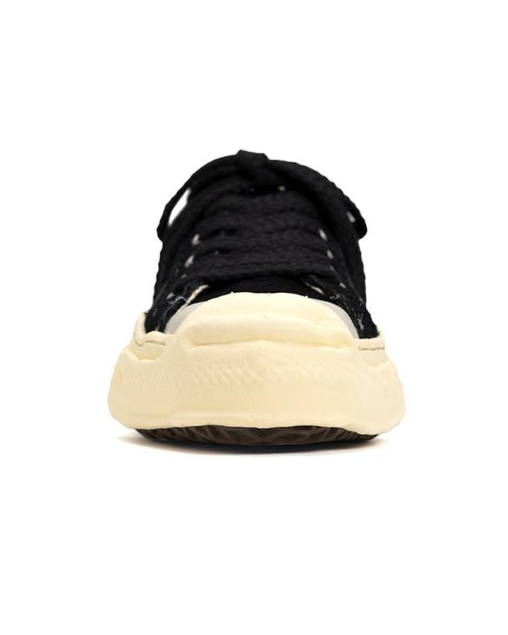 Maison Mihara Yasuhiro Black Hank Low Original Sole Broken Suede for men