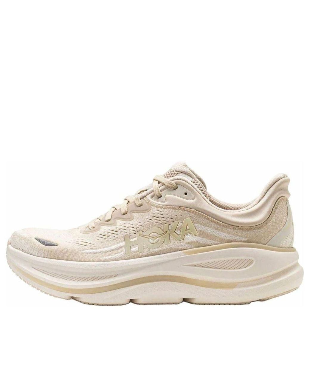 Hoka One One White Bondi 9 'Oatmeal Oatmilk' for men