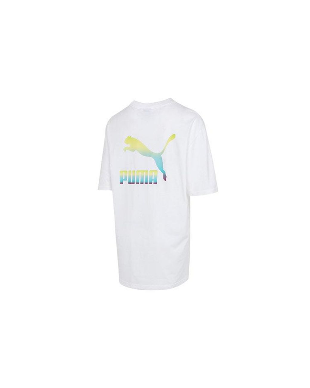 PUMA White Classic Logo Tee for men