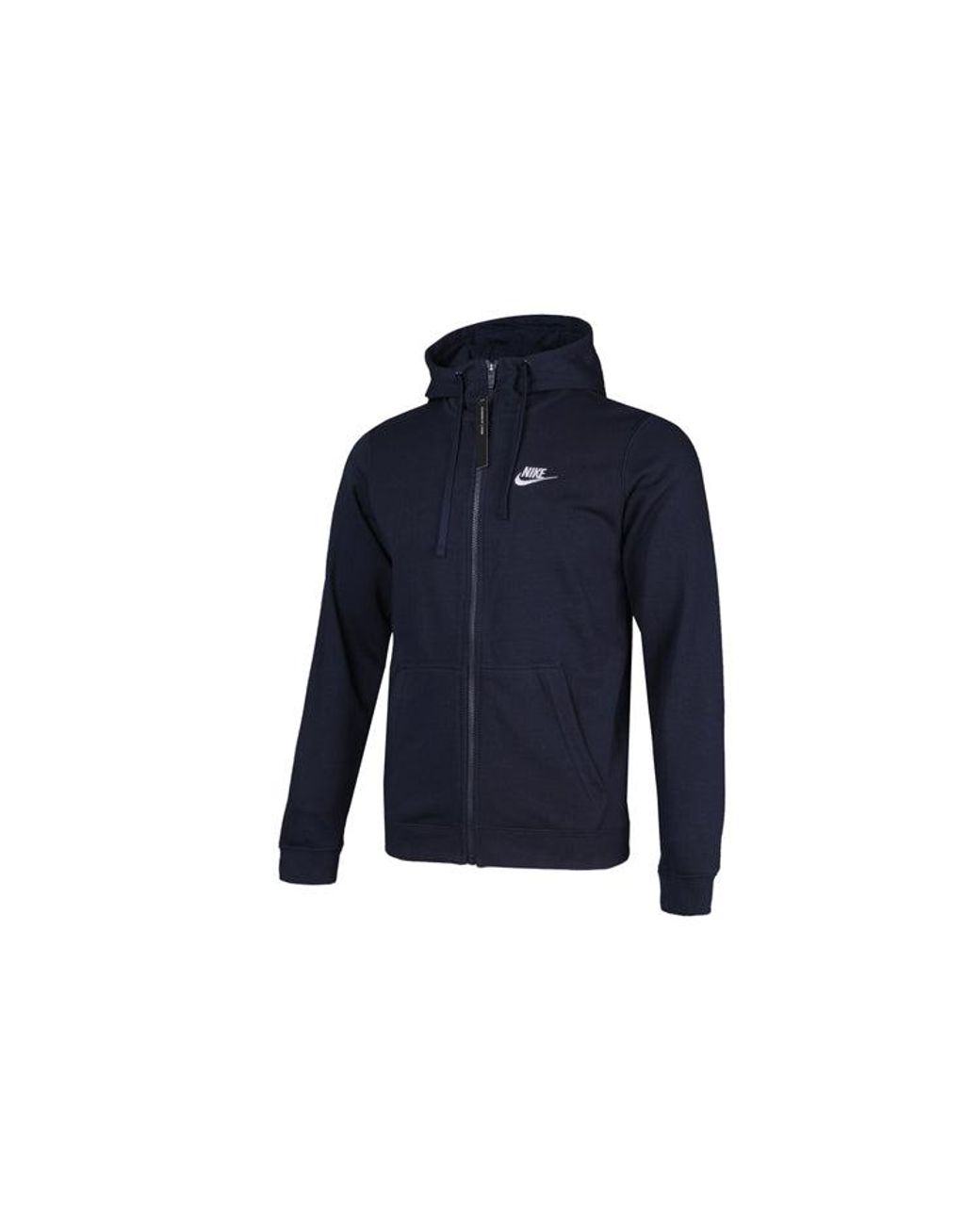 Nike Blue Knit Hooded Casual Sports Jacket for men