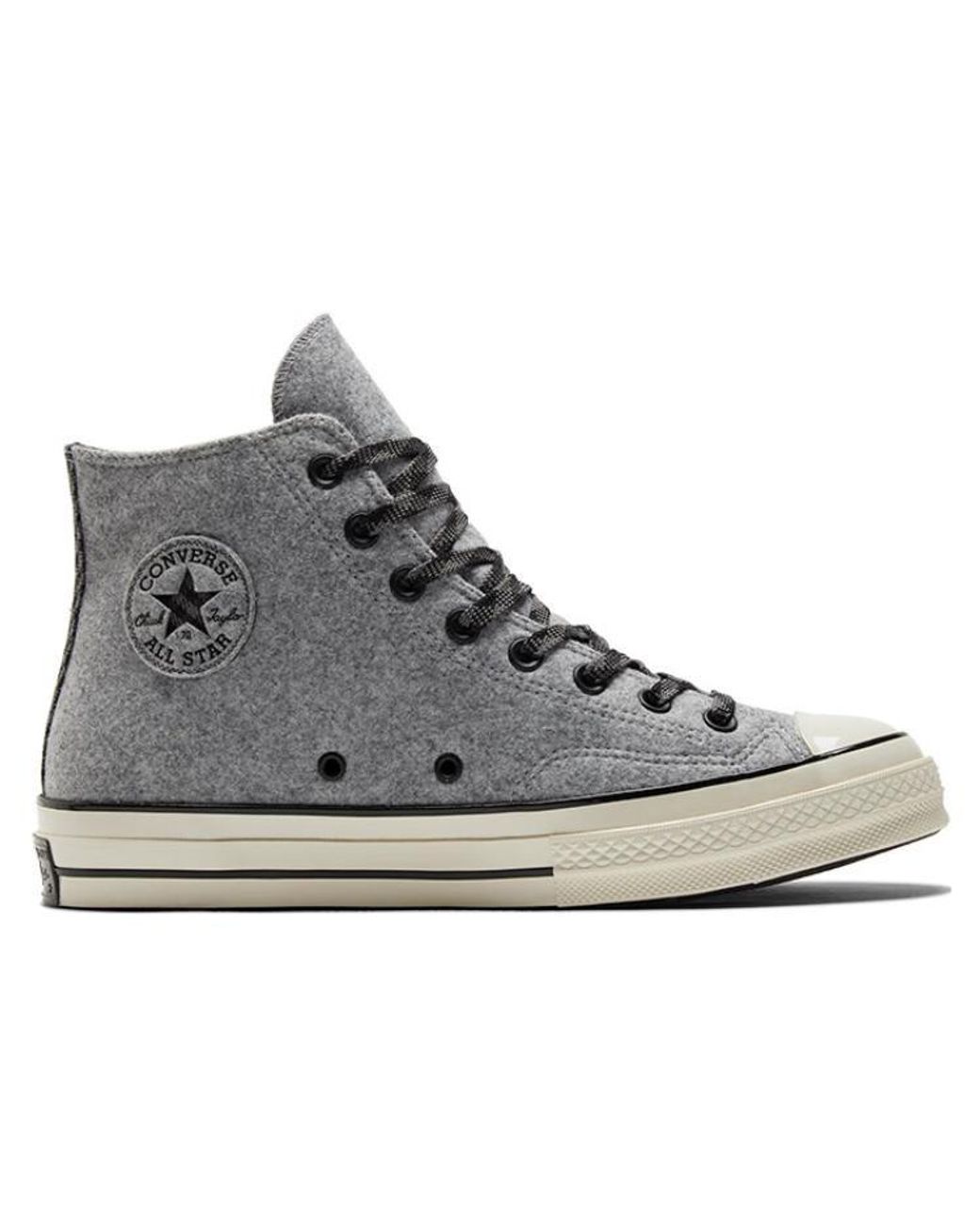 Converse Black Chuck 70 High Flannel for men