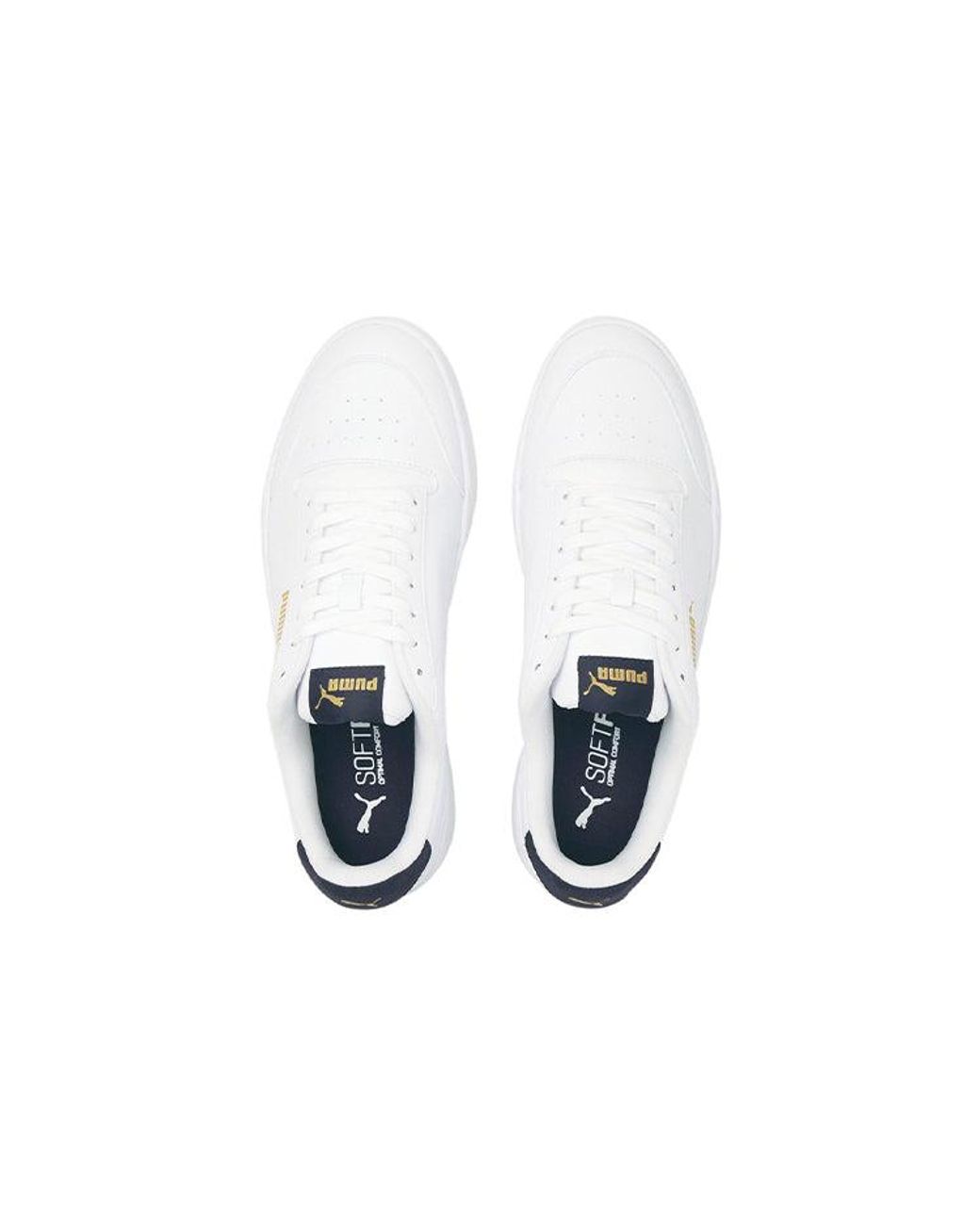 PUMA White Shuffle Perf Sneakers for men