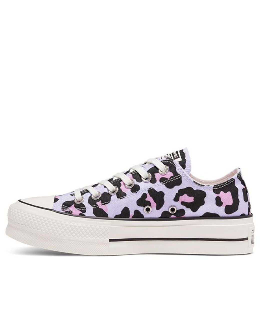 Converse White (Wmns) Chuck Taylor All Star Lift Low 'Leopard'