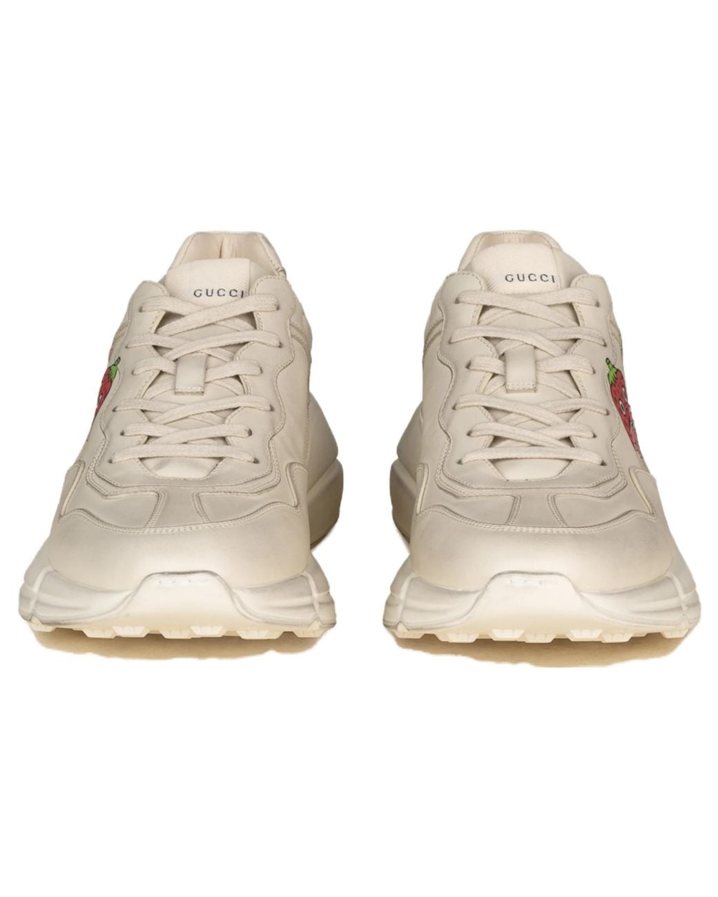 Gucci White Rhyton Gg Apple Sneakers 'Cream' for men
