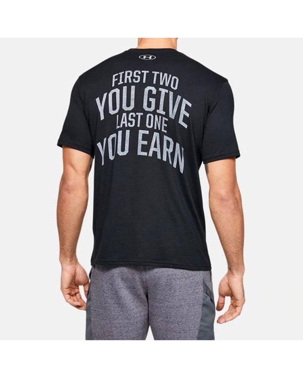 Under Armour Blue Project Rock Bsr Short Sleeve for men