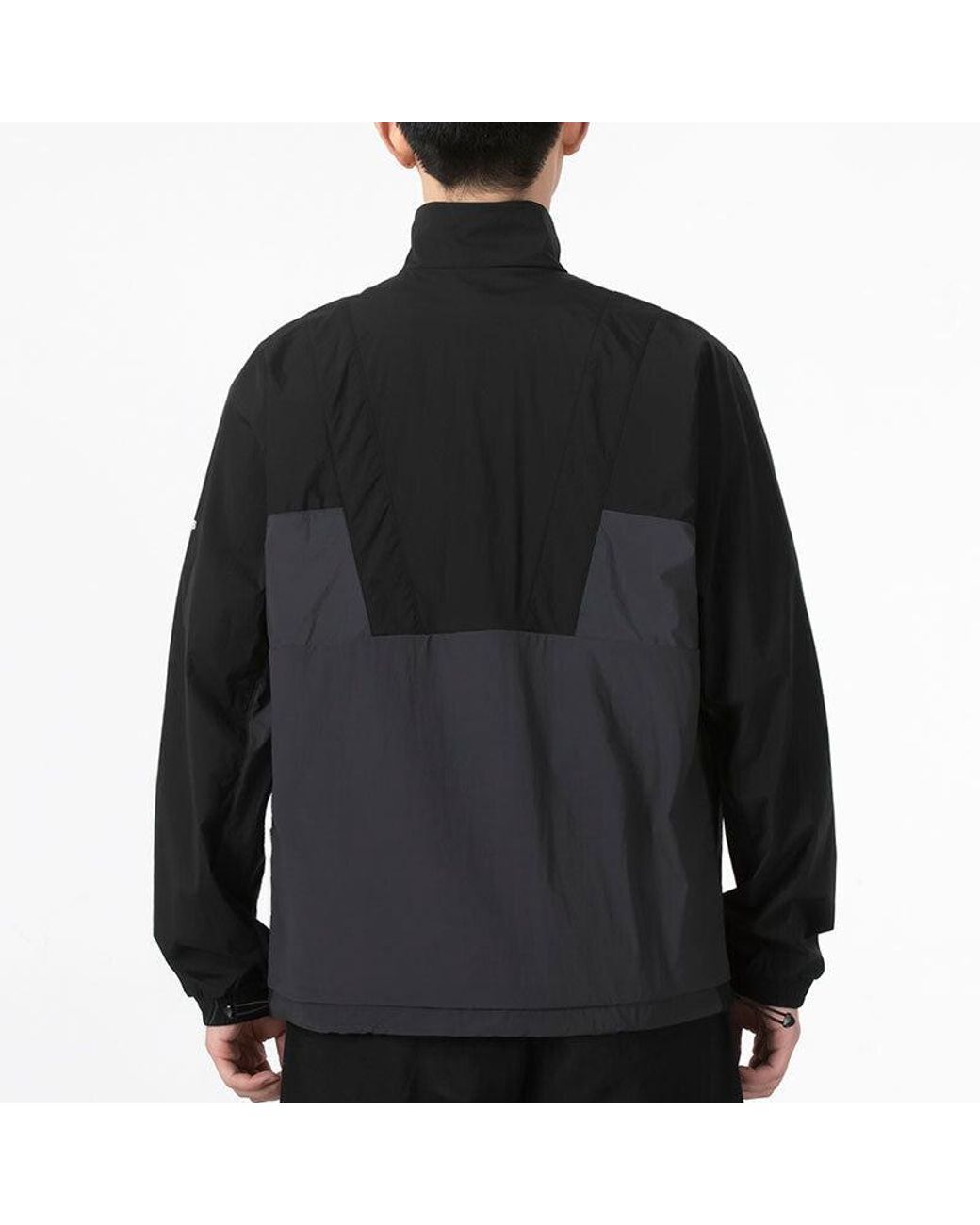 Adidas Blue Colorblock Logo Big Pocket Jacket Autumn for men