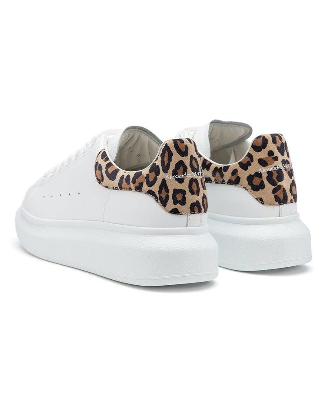 McQueen White (Wmns) Oversized Sneaker Leopard Suede'