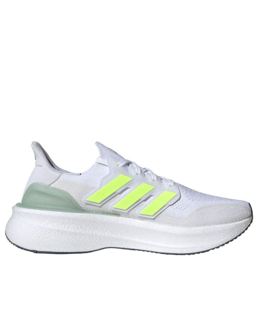 Adidas White Ultraboost 5 Lucid Lemon' for men