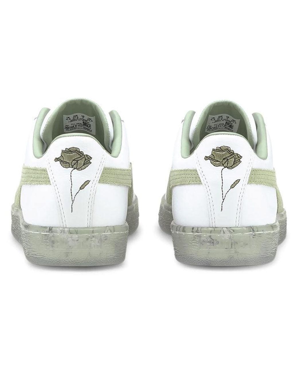 PUMA White (Wmns) Basket 'In Bloom
