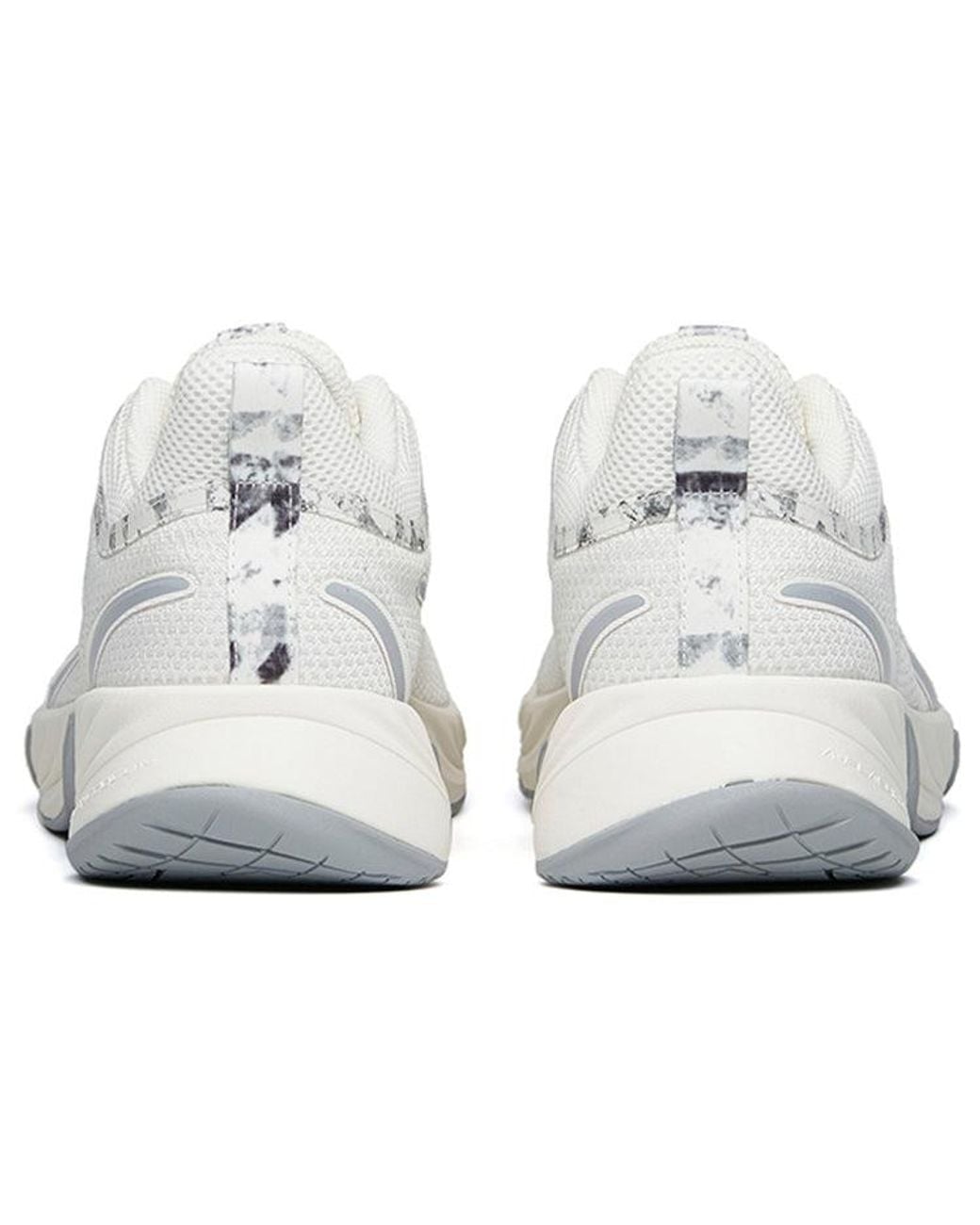 Anta White Running Series Sneakers With Ink Fog' for men