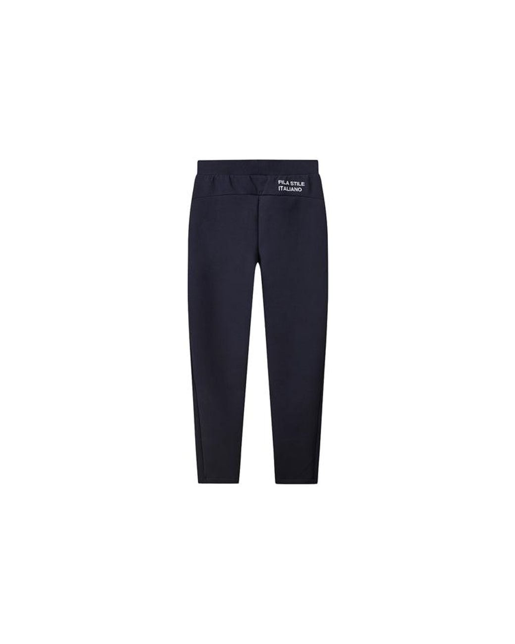 Fila Blue Straight Casual Pants Stay Warm Sports Knit Long Pants for men