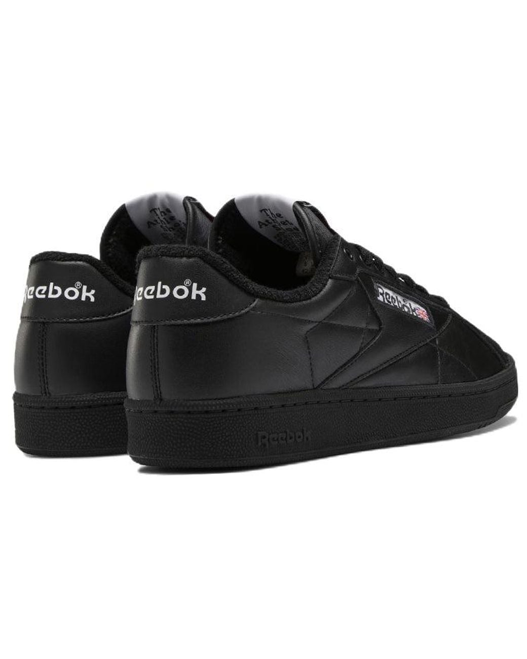 Reebok Black Club C Grounds Low Tops Casual Skateboarding Shoes