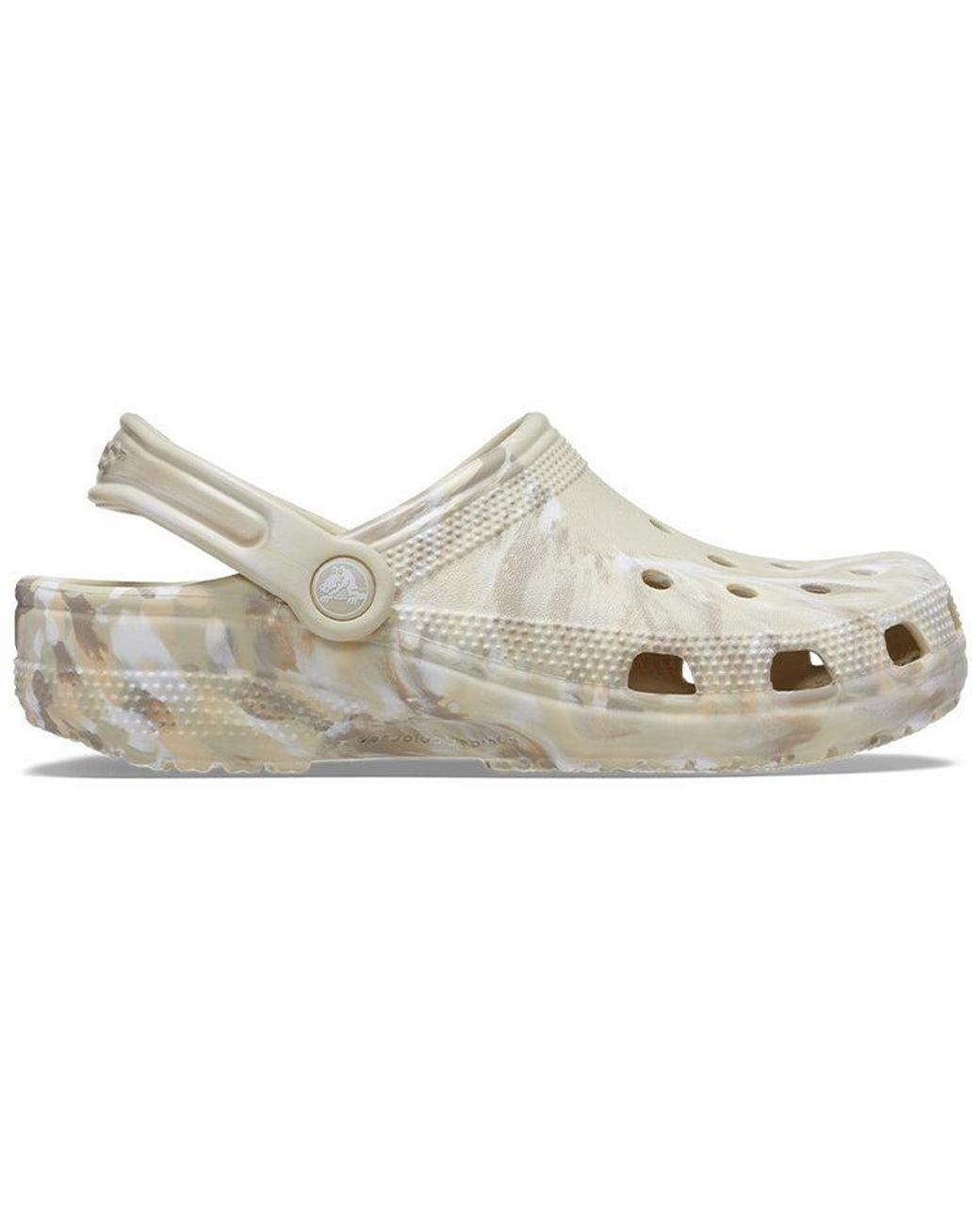 CROCSTM White Classic Marbled Clog 'Bone & Multi' for men