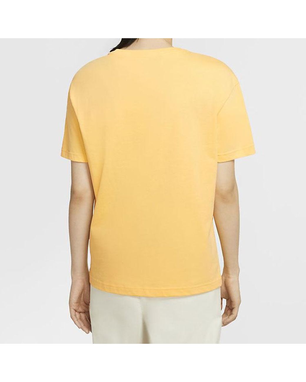 Nike Yellow (Wmns) Sportswear Love Sunglasses Printing Pocket Short Sleeve Washed