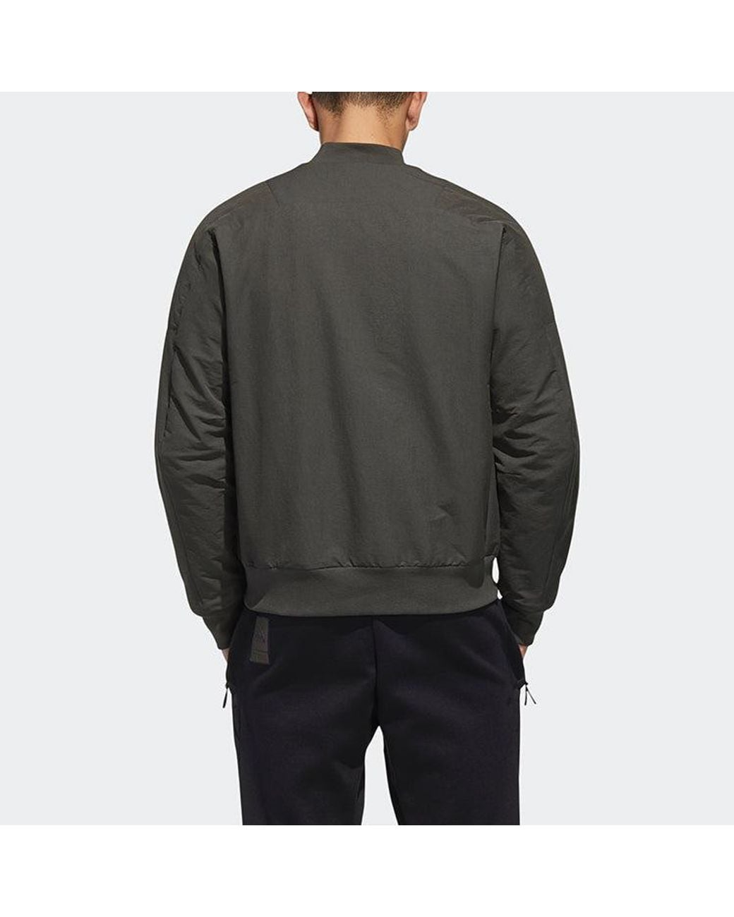 Adidas Gray Th Jkt Bomb Fleece Lined Stay Warm Casual Sports Jacket for men