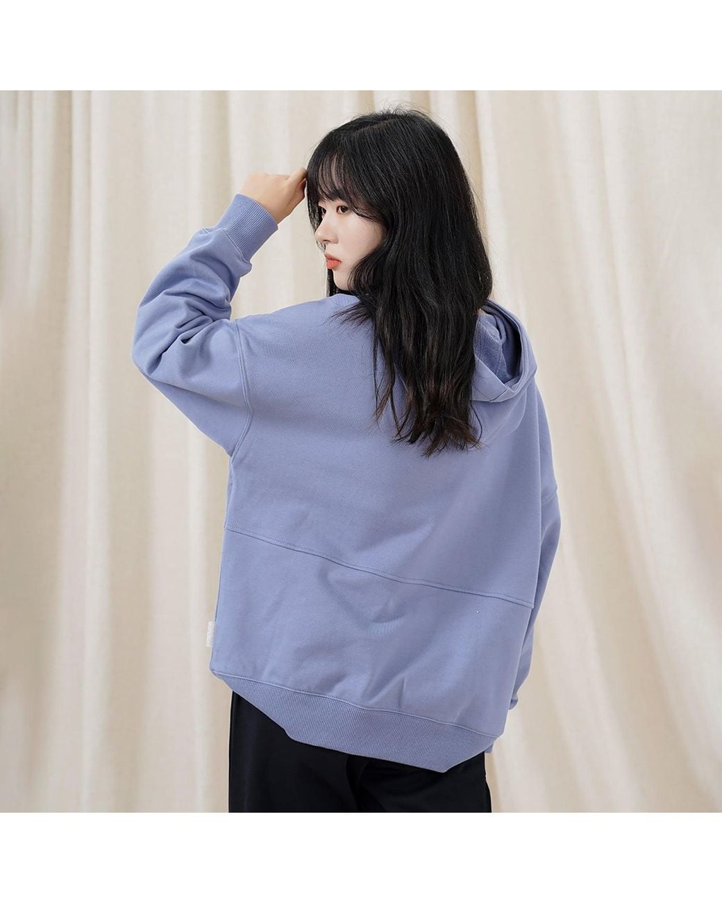 New Balance Blue (Wmns) Classic Lifestyle Plain Hoodie