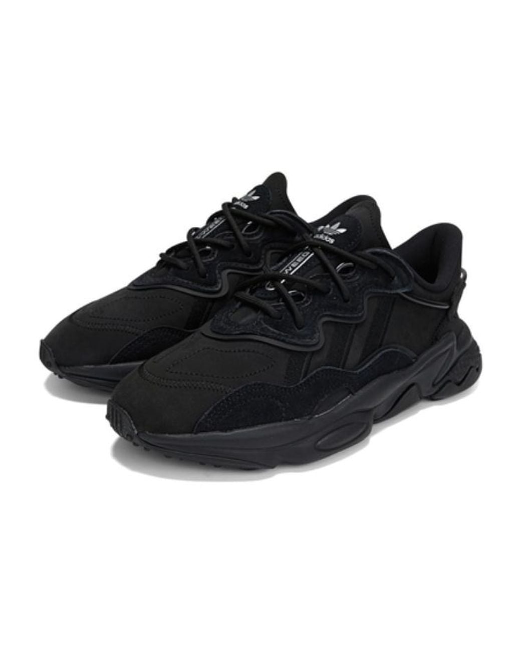 Adidas Black (Wmns) Ozweego Shoes 'Triple'