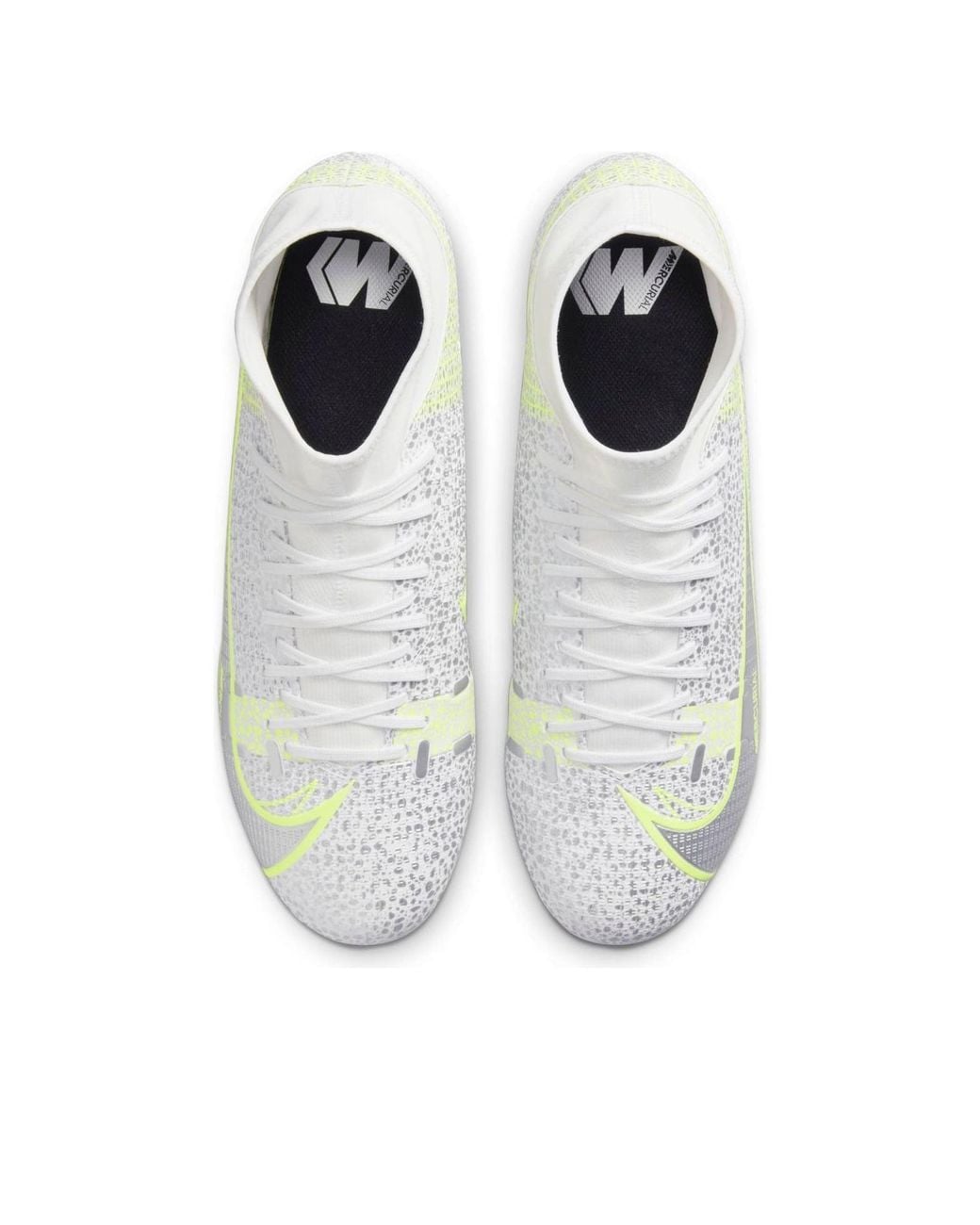 Nike White Mercurial Superfly 8 Academy Mg 'Metallic Volt' for men
