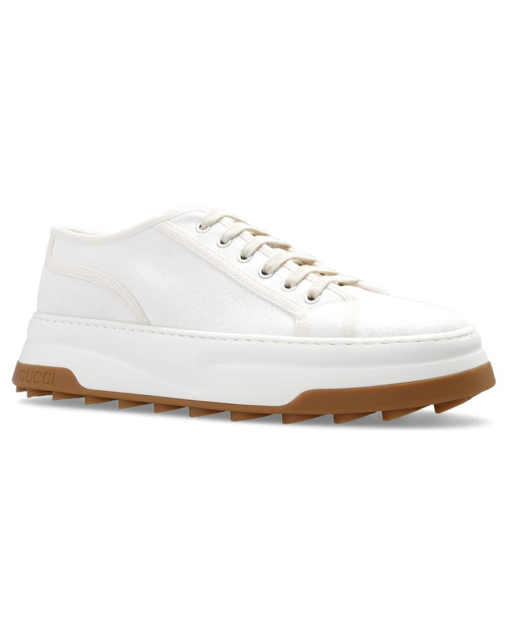 Gucci White Gg Sneakers for men