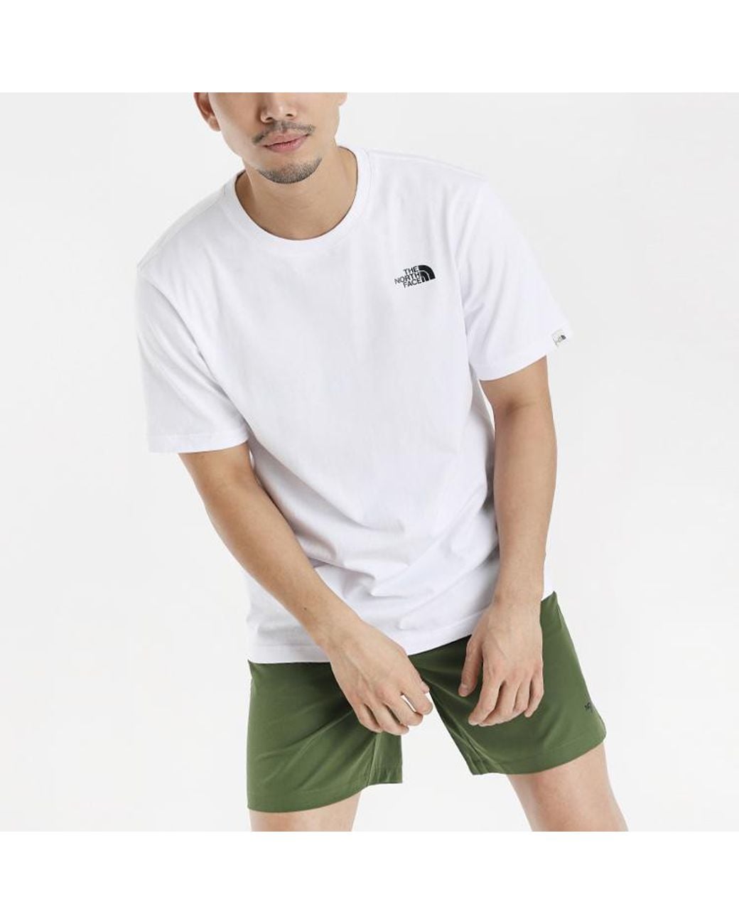 The North Face White Logo-Print Cotton T-Shirt for men