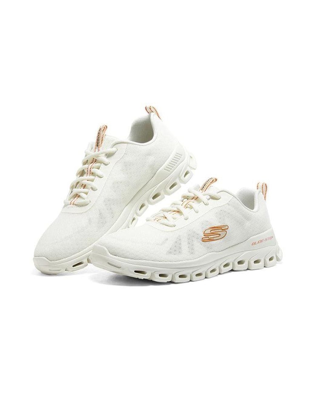 Skechers White Glide-Step Shoes for men