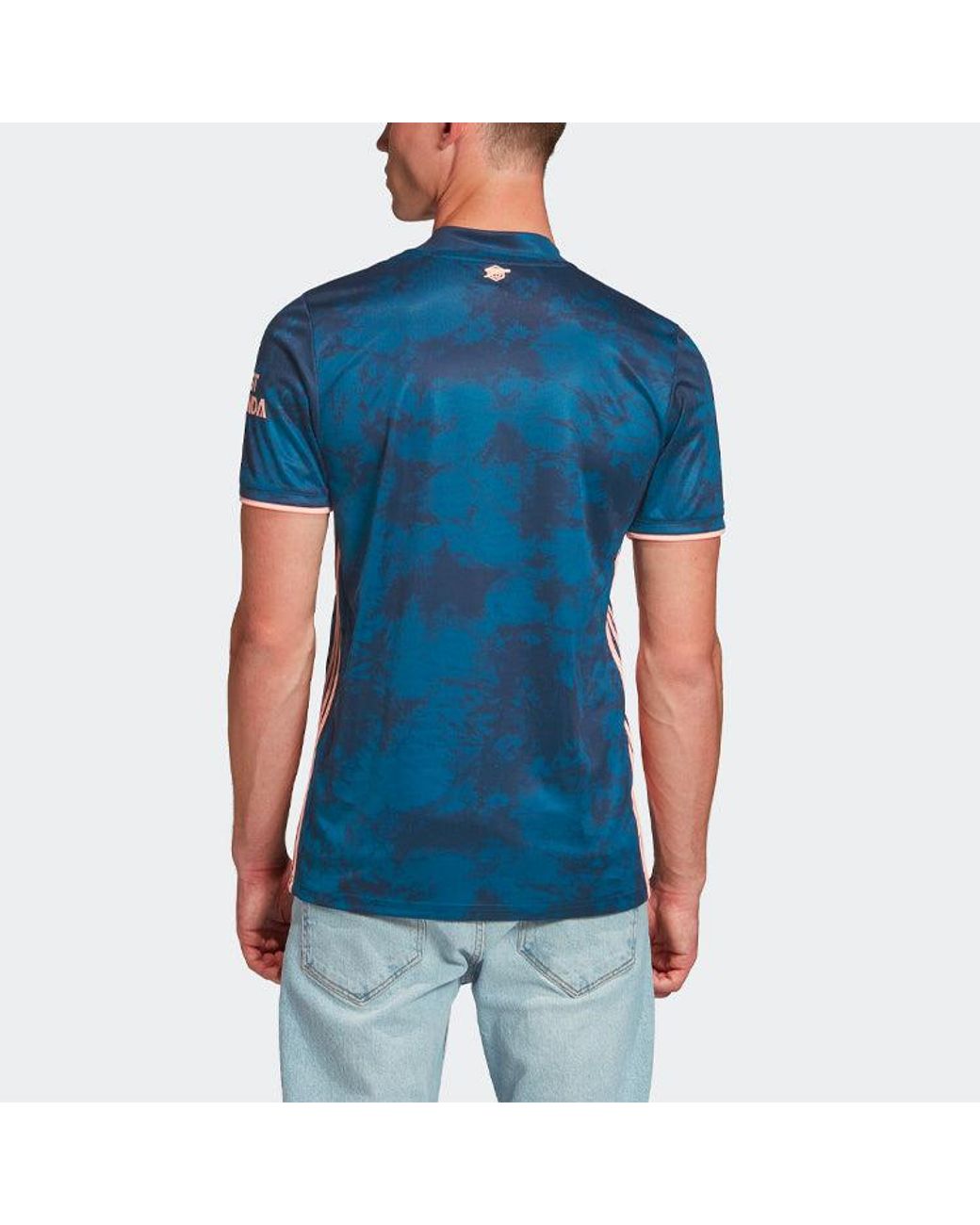 Adidas Blue Sports Soccer/Football Jersey Sw Fan Edition 20-21 Season Arsenal Away for men