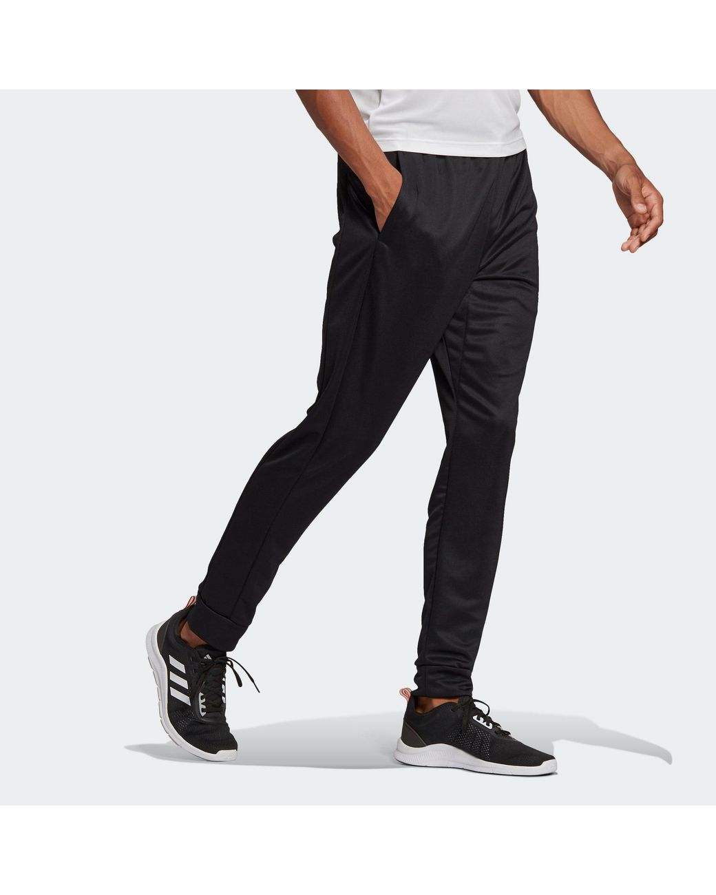 Adidas Black M Sl Kt C T Sports Knit Long Pants for men