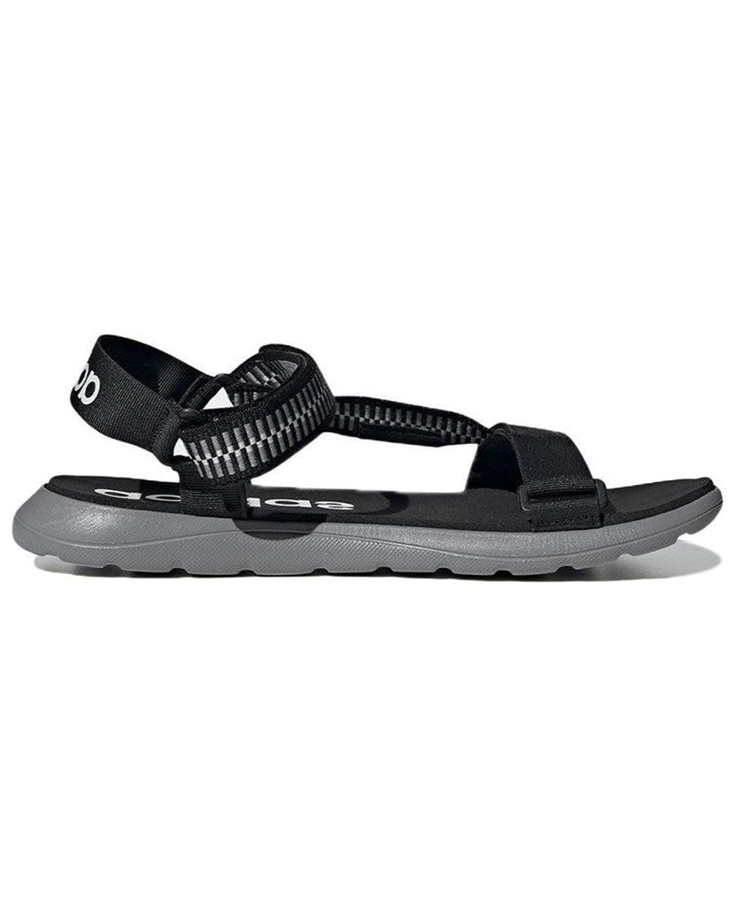 Adidas Black Comfort Sandal 'Core' for men