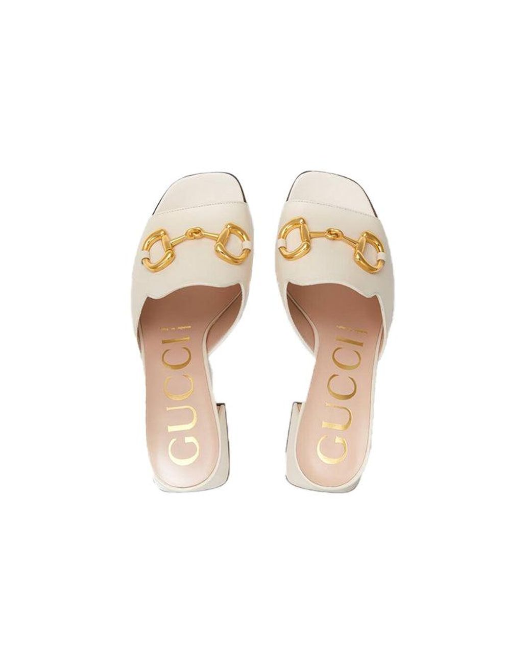 Gucci Natural (Wmns) Slide Sandal With Horsebit Leather'