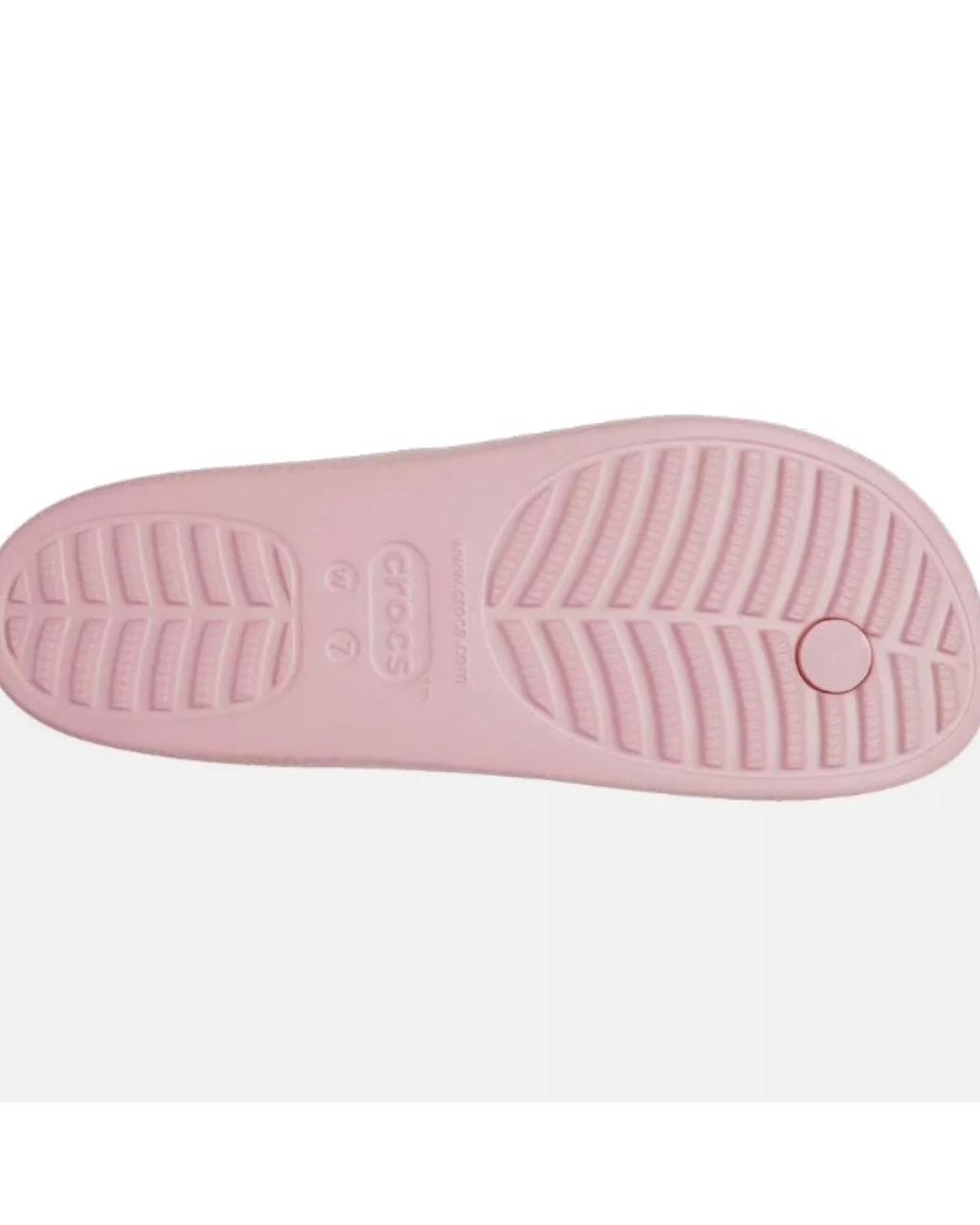 CROCSTM Pink (Wmns) Classic Platform Bow Flip Flops