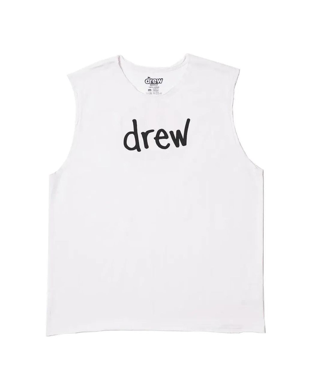 Drew House White Scribble Mascot Sleveless T-Shirt for men