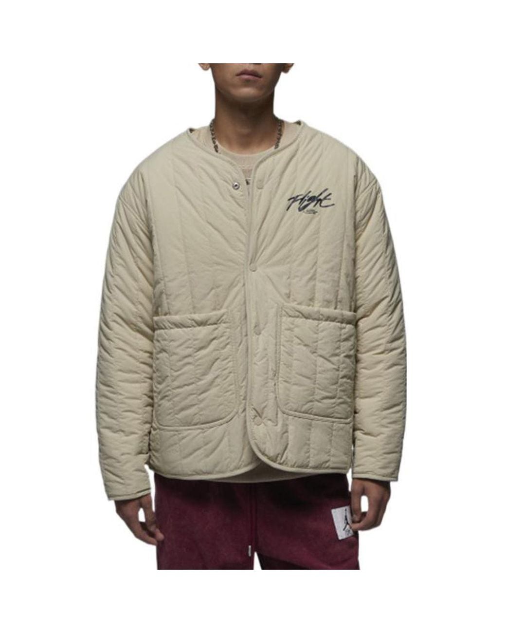 Nike White Flight Heritage Liner Reversible Jacket Burgundy' for men