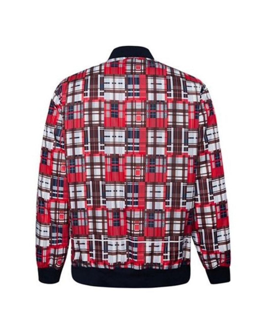Converse Red Printed Utility Bomber for men