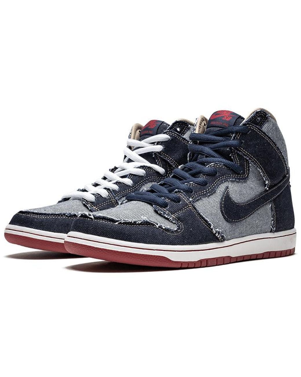 Nike Blue Sb Dunk High Qs "Reese Forbes Denim" Sneakers for men