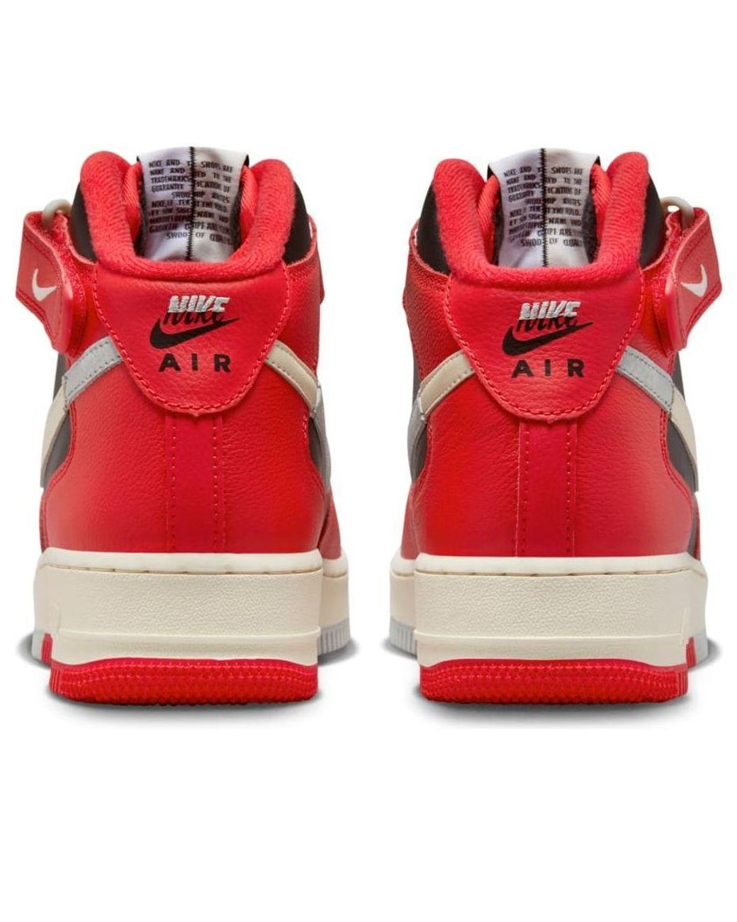 Nike Red Air Force 1 Mid Lv8 'Split' for men