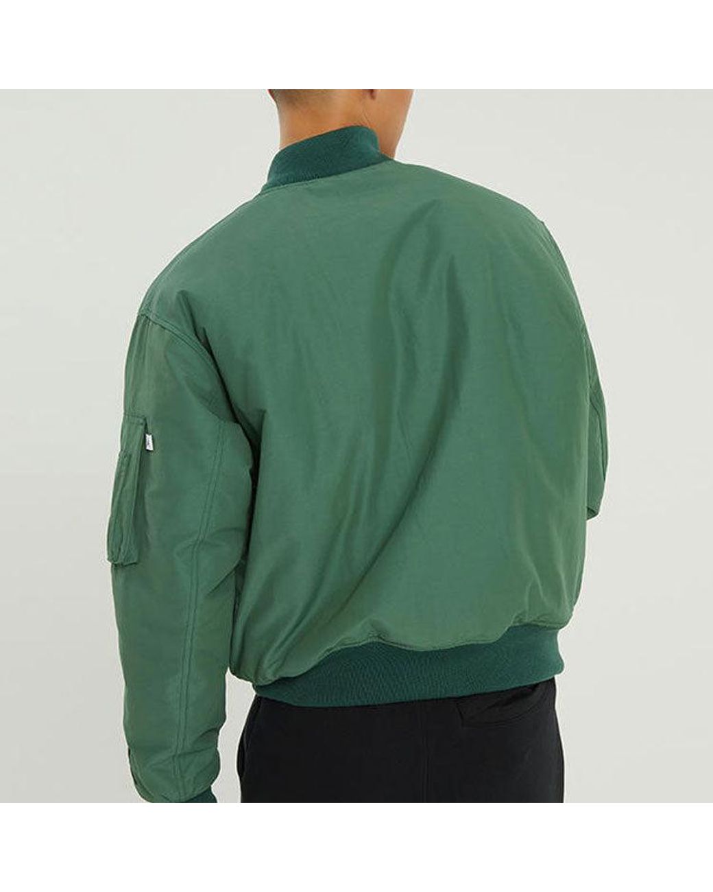 Nike Green Essentials Ma-1 Reversible Aviator Woven Padded Clothes Jacket for men