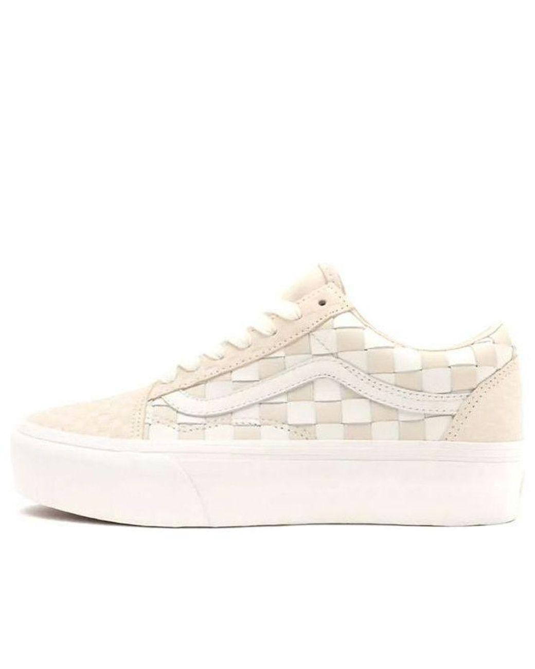 Vans White Old Skool Platform 'Woven for men