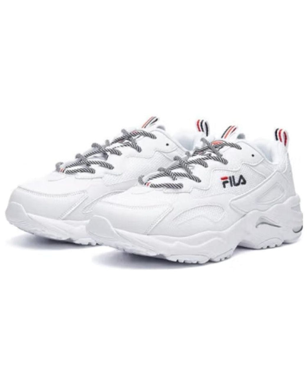 Fila White Tracer Running Shoes for men