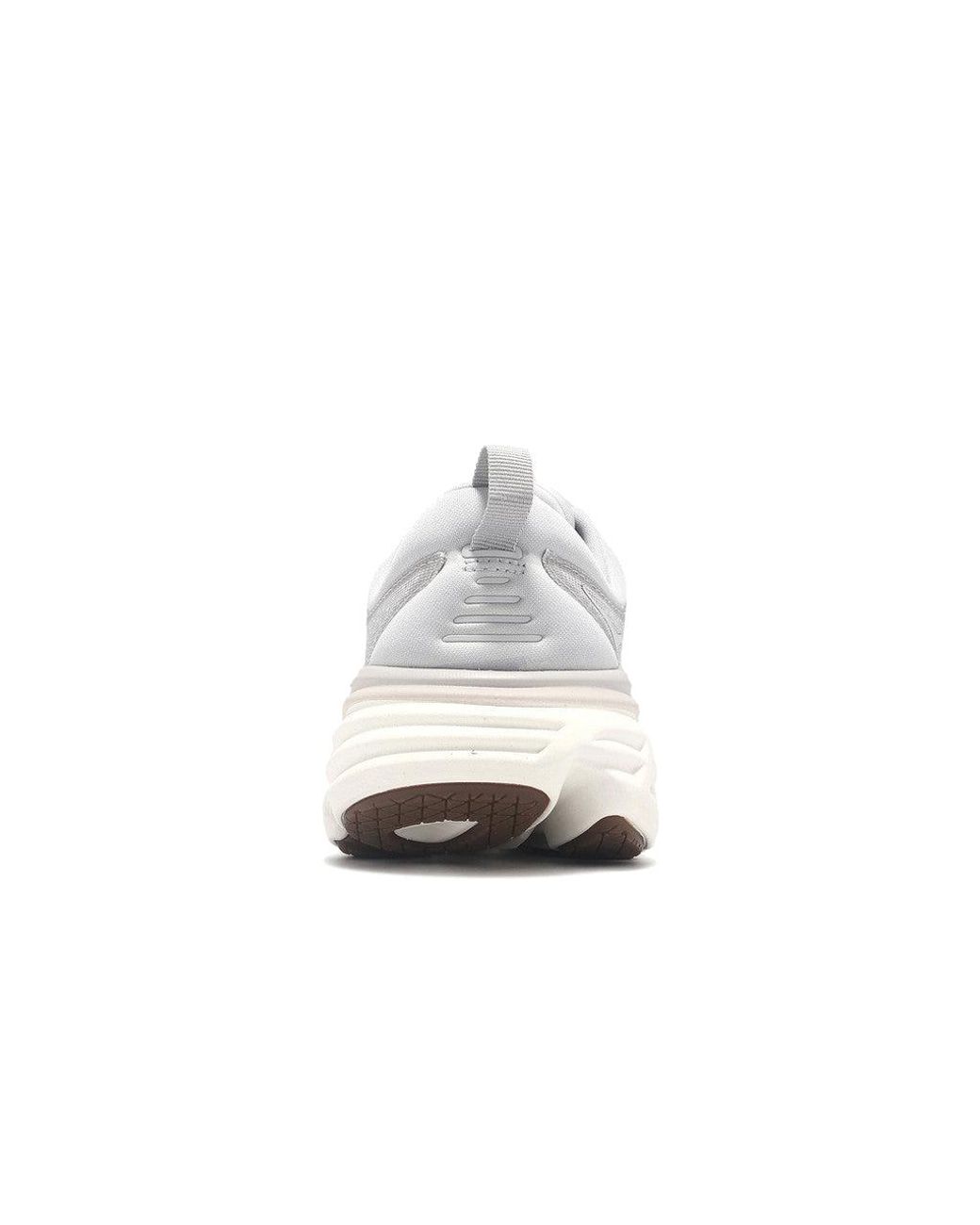 Hoka One One White (Wmns) Bondi 8 'Lunar Rock Nimbus Cloud'
