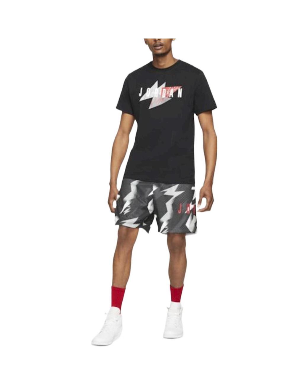 Nike Black Jumpman Air Msh Aop Sho Logo for men