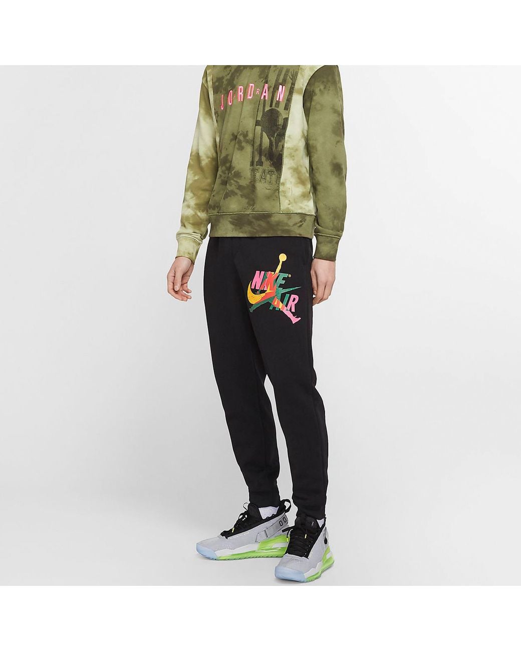 Nike Black Fleece Lined Casual Sports Pants for men