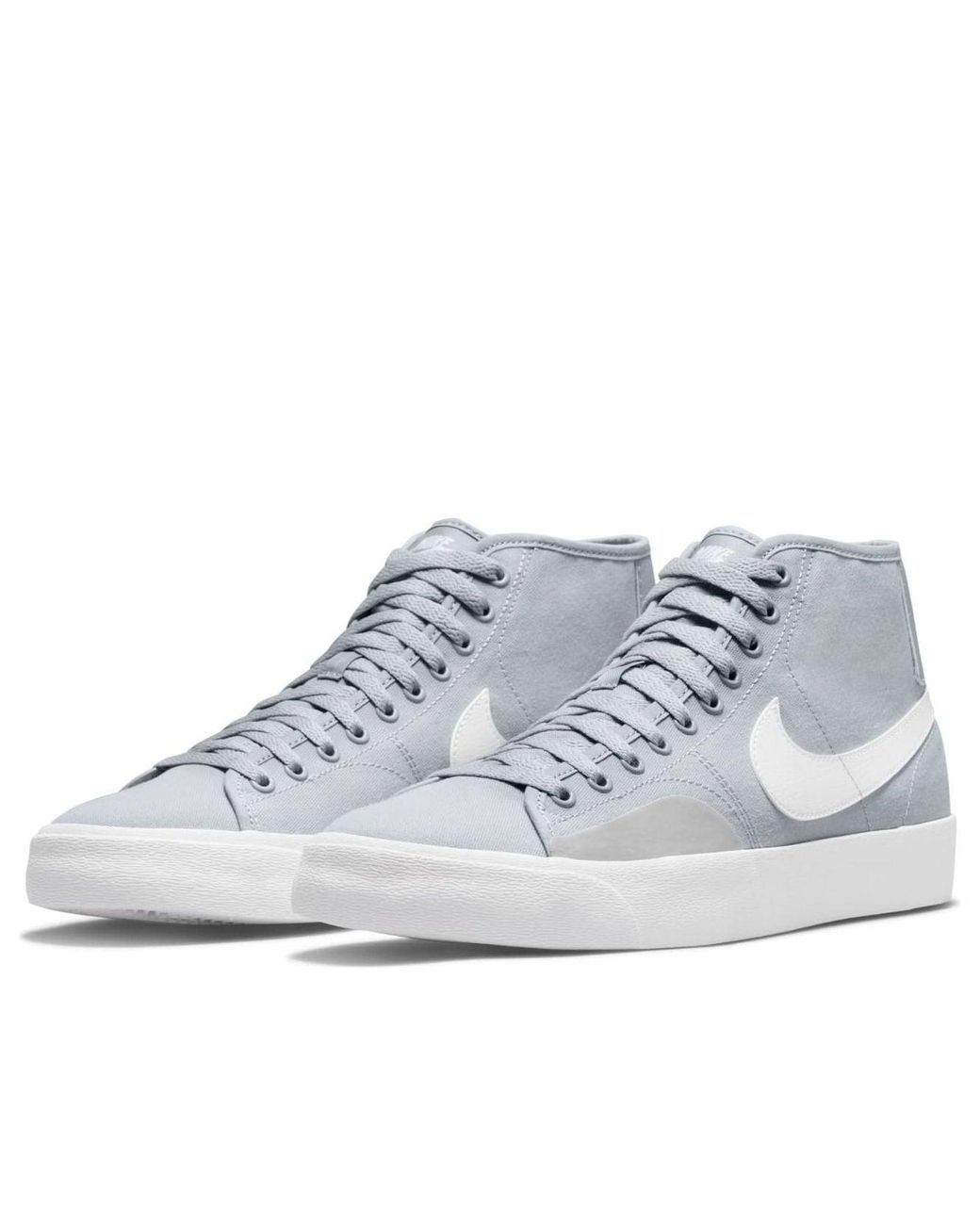 Nike White Blazer Court Mid Sb 'Wolf' for men