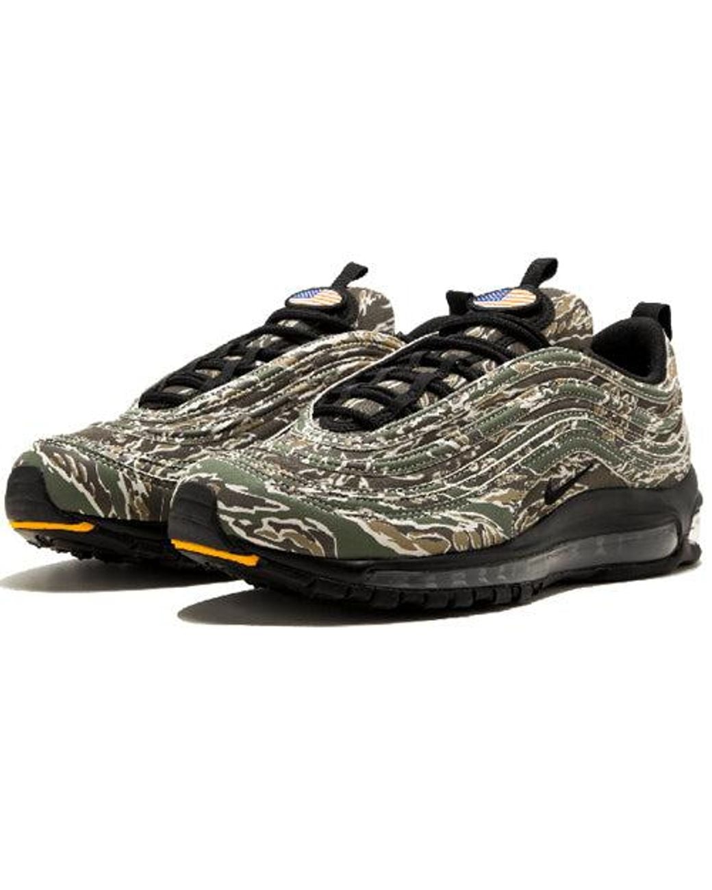 Nike Black Air Max 97 Premium Qs "Usa" Shoes for men