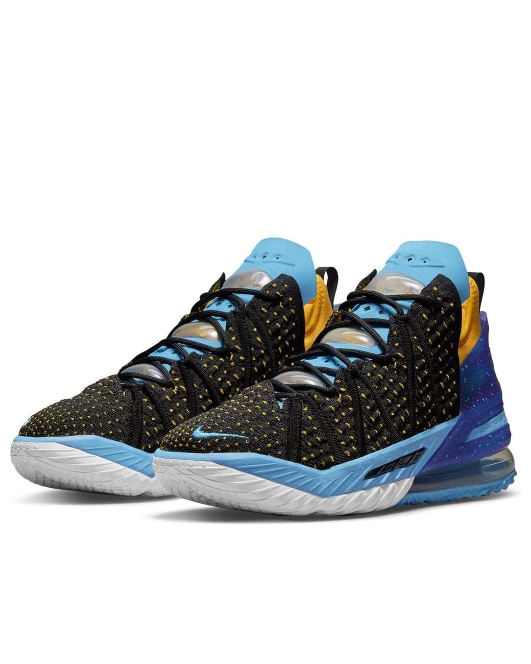 Nike Blue Lebron 18 'Lakers Heritage' for men