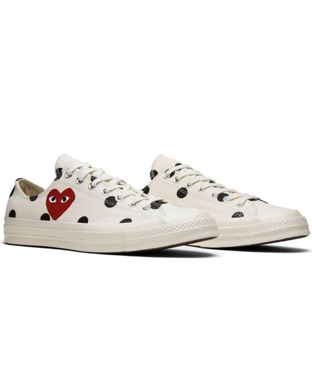 Converse Pink X Comme Des Garcons Play Chuck 70 Low Polka Dot' for men