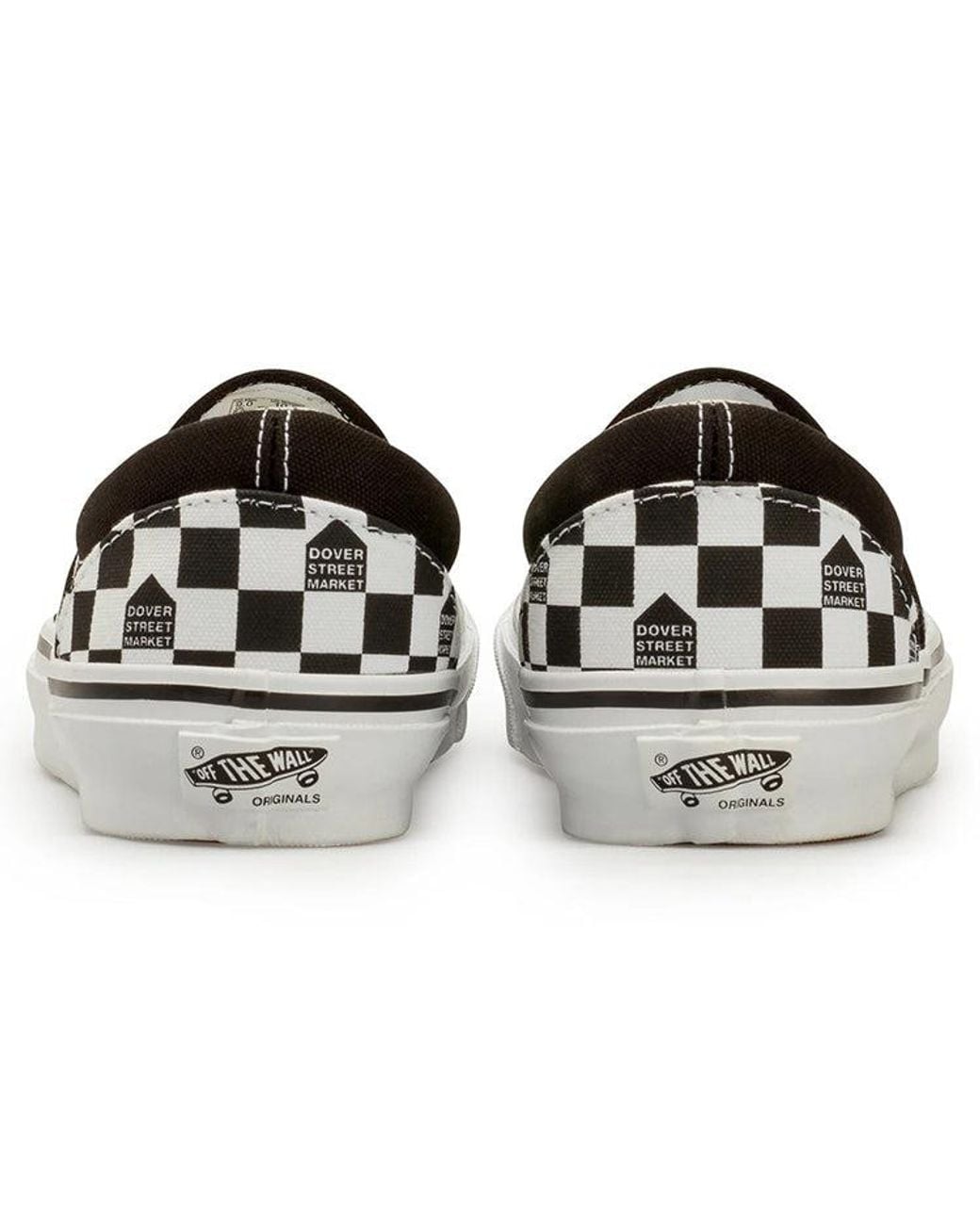 Vans Black Dover Street Market X Og Classic Slip-On Lx Checkerboard' for men